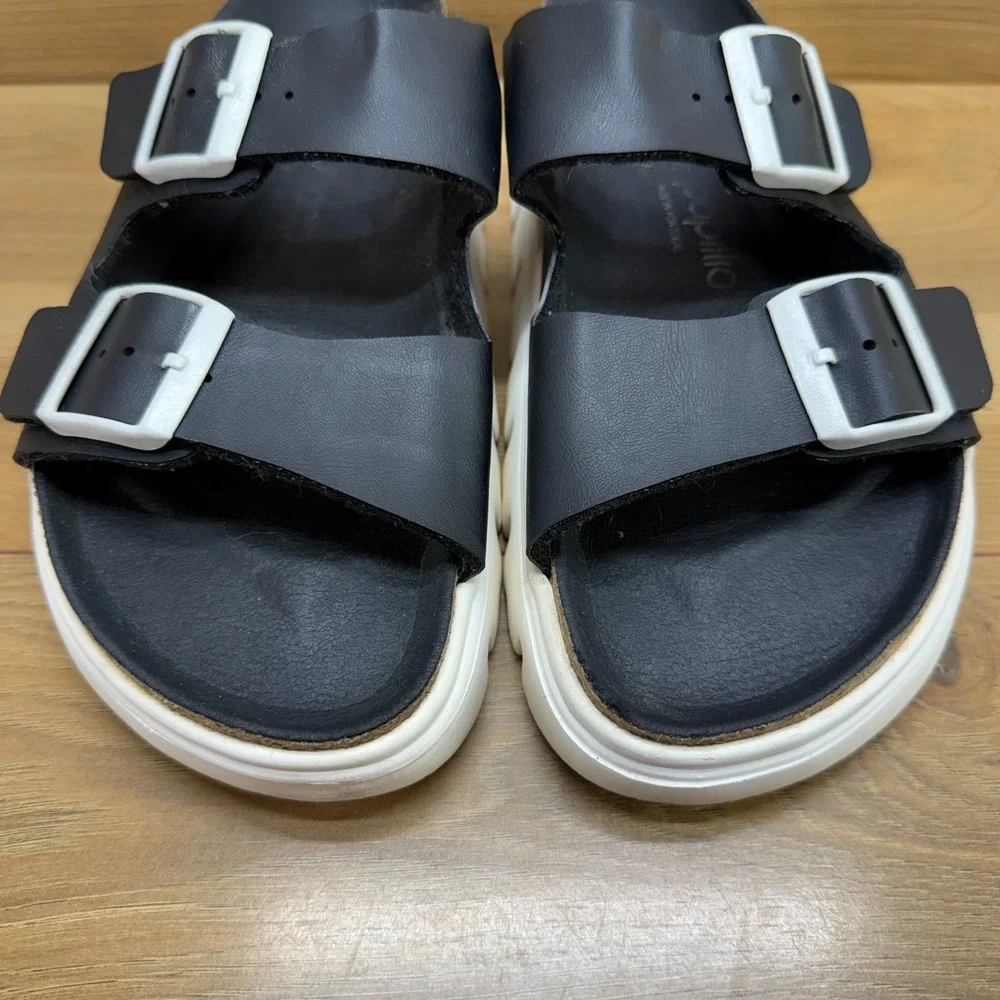 Birkenstock Papillio Arizona Vegan Platform Sandals 8 N EU 39 Chunky Travel Walk